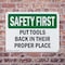 Signmission Safety Culture Sign, 14 in Width, Plastic, Rectangle OS-2PACK-SF-P-1014-L-10848 - alternate 2